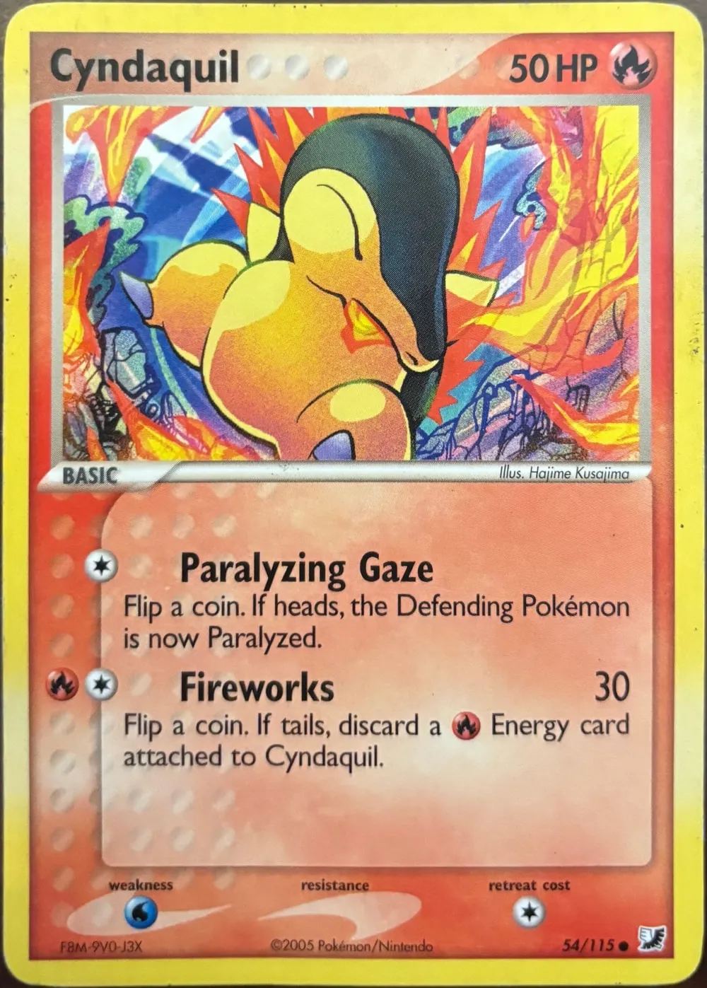 Cyndaquil 54/115, EX Unseen Forces