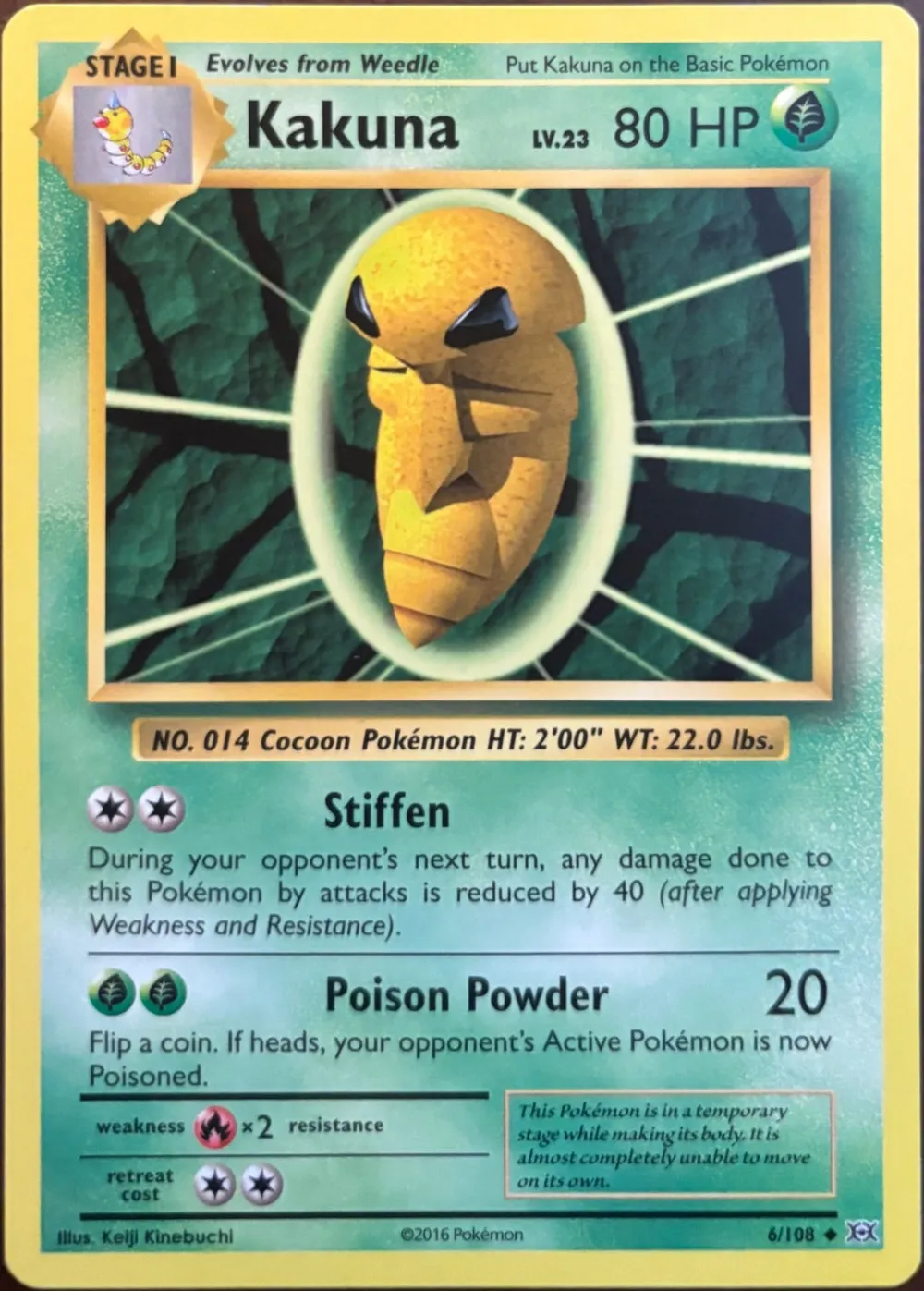 Kakuna 6/108, XY: Evolutions