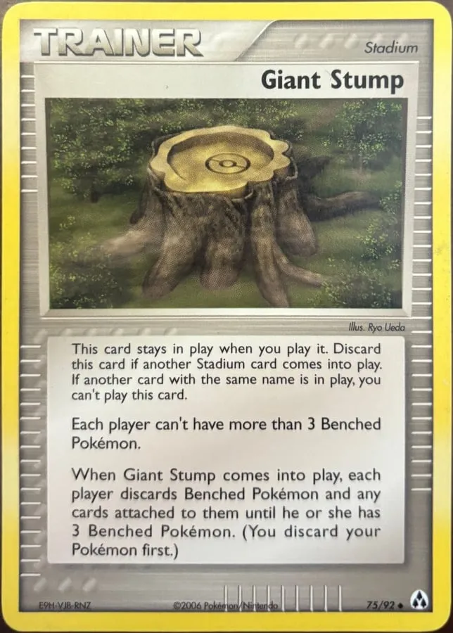 Giant Stump 75/92, EX Legend Maker