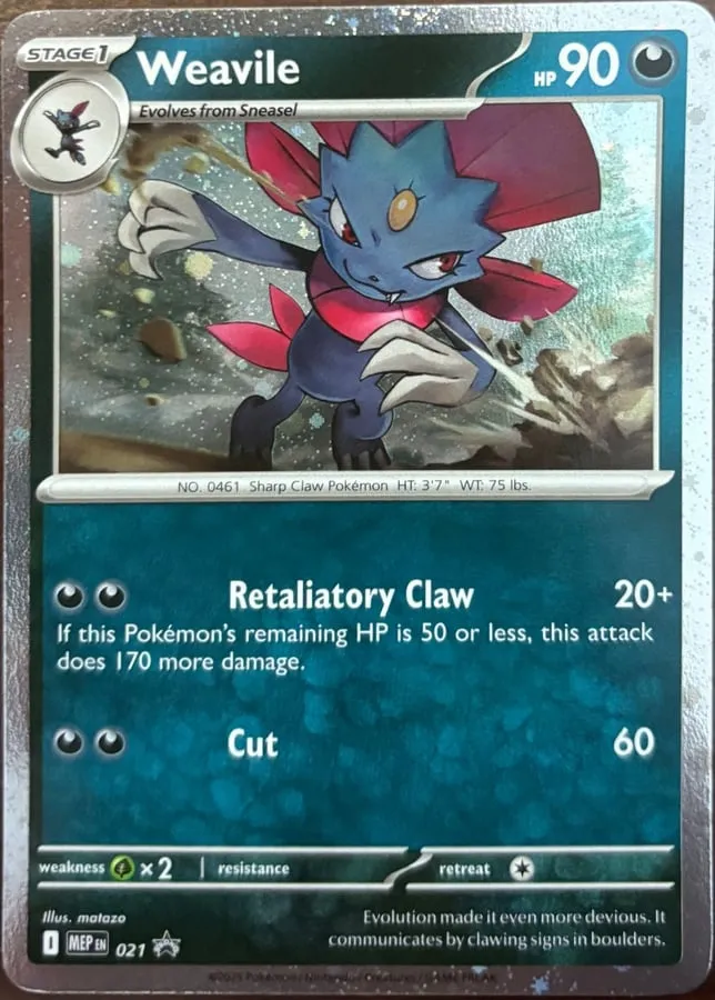 Weavile MEP 021, Mega Evolution Promos
