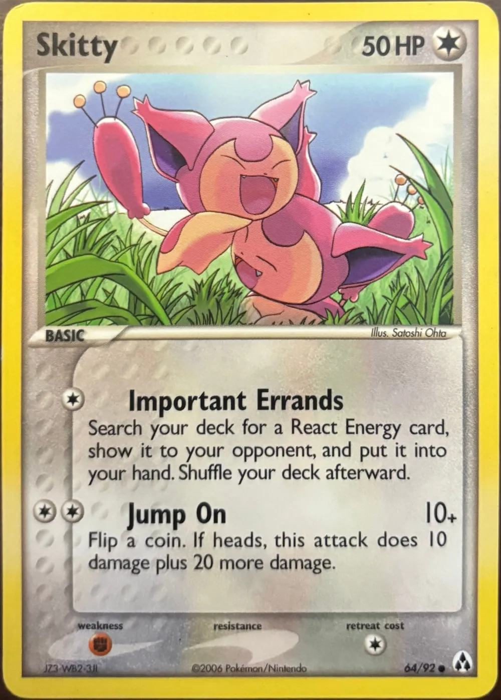 Skitty 64/92, EX Legend Maker