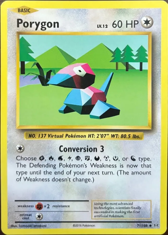 Porygon 71/108, XY: Evolutions