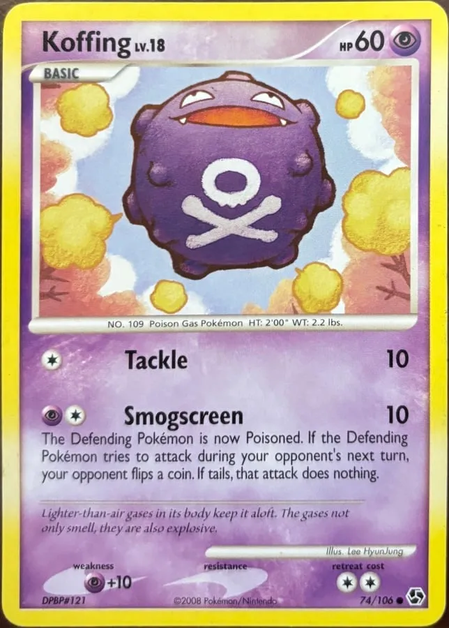 Koffing 74/106, DP: Great Encounters