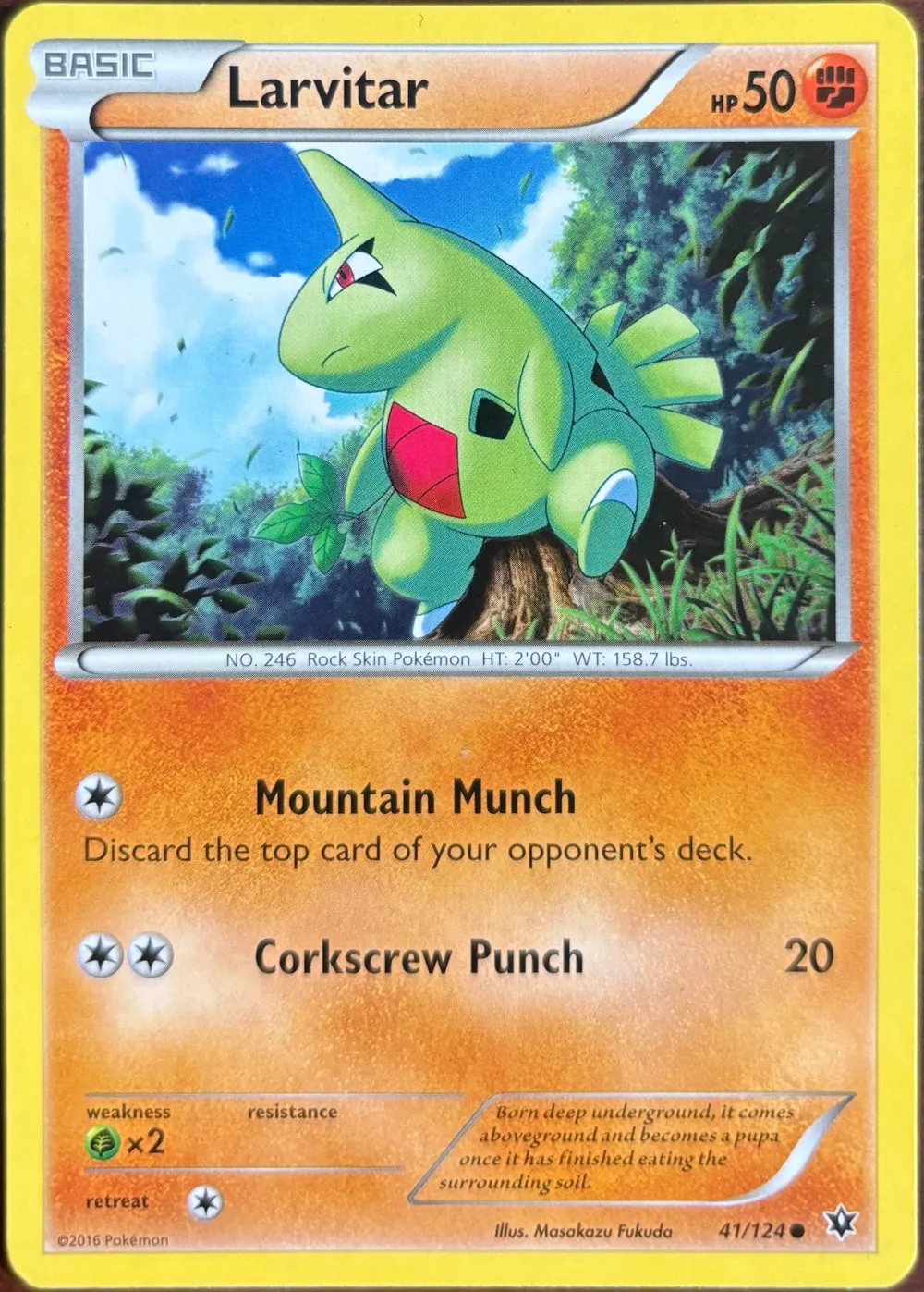 Larvitar 41/124, XY: Fates Collide