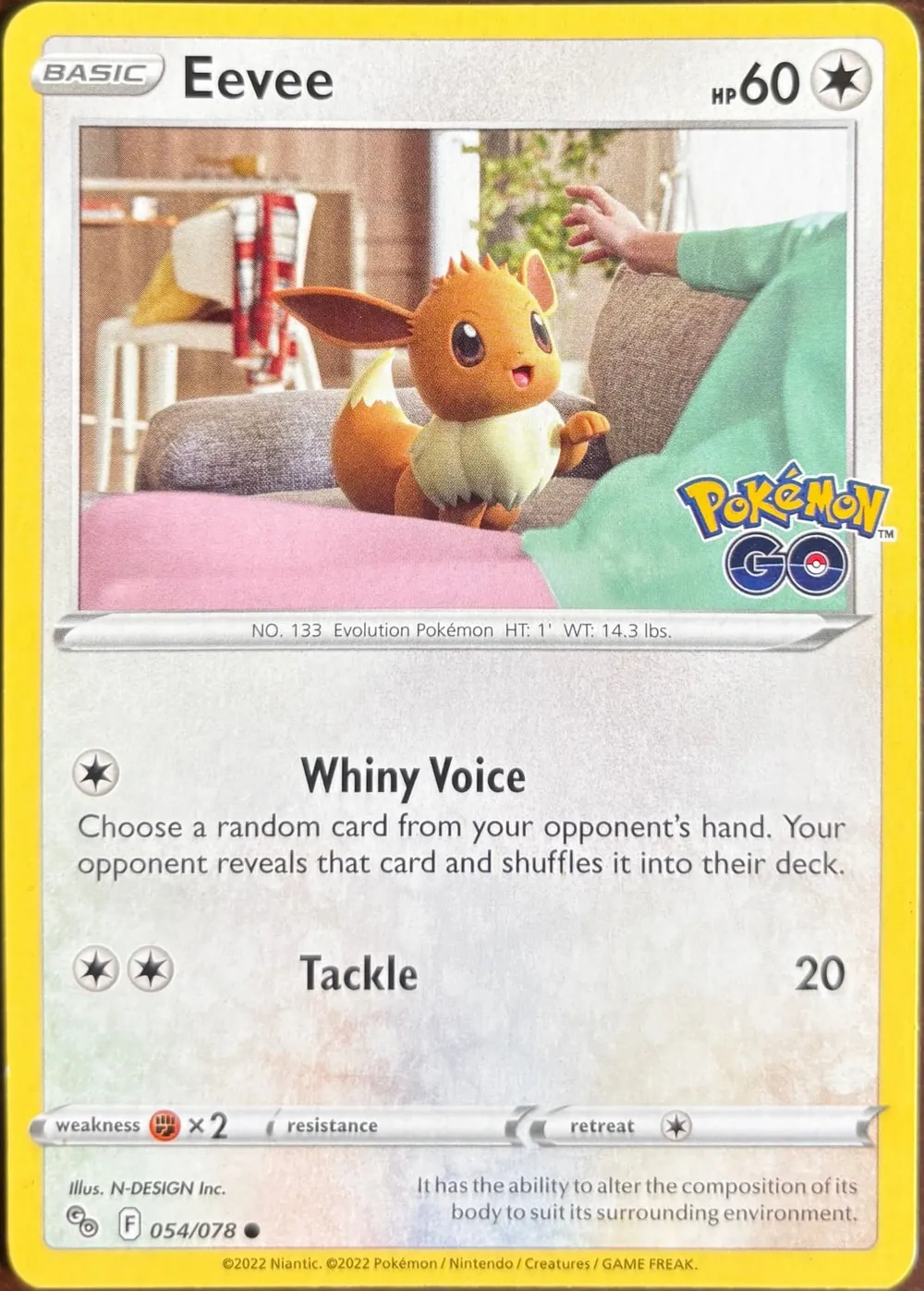 Eevee 054/078, SWSH: Pokémon GO