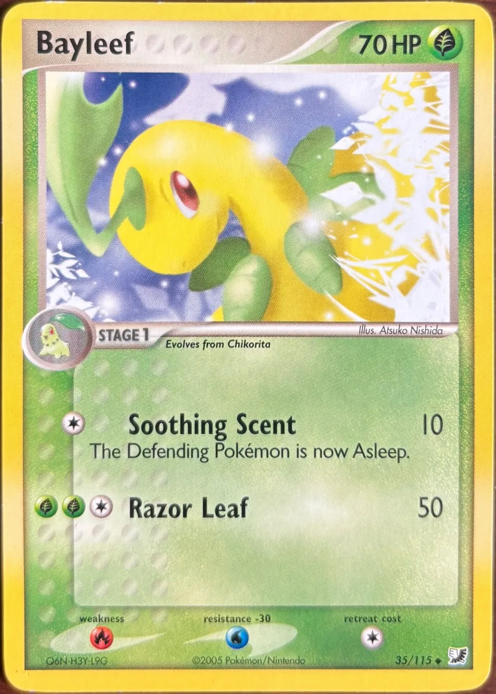 Bayleef 35/115, EX Unseen Forces