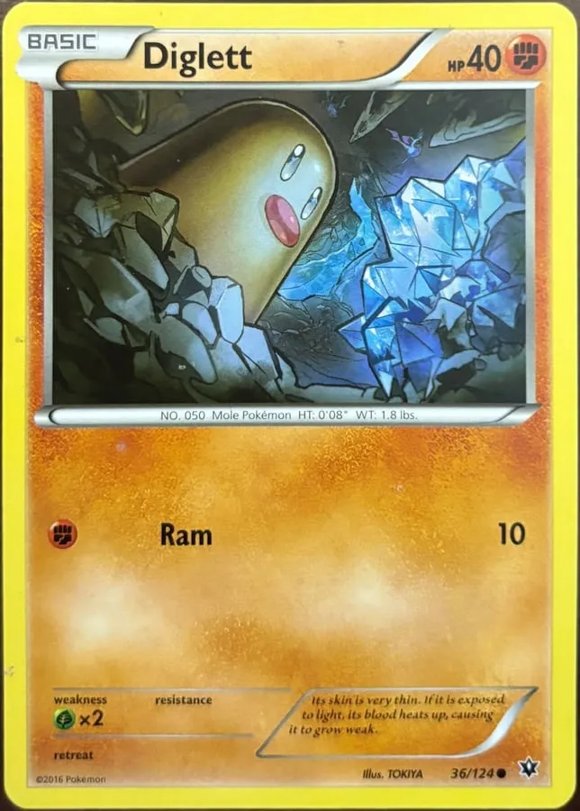 Diglett 36/124, XY: Fates Collide