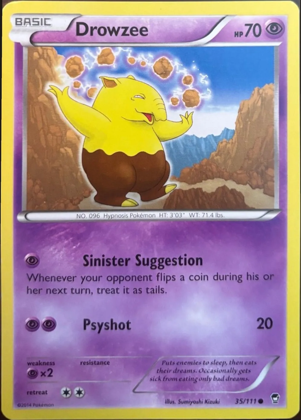 Drowzee 35/111, XY: Furious Fists