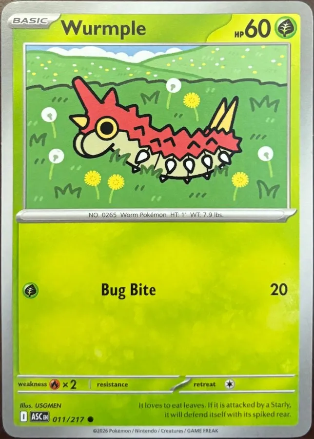 Wurmple 011/217, Mega Evolution: Ascended Heroes