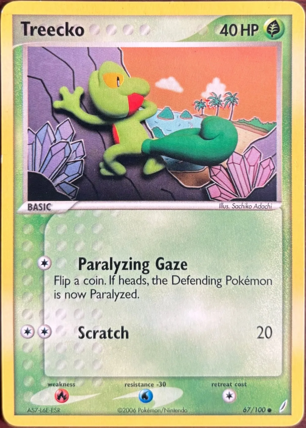 Treecko 67/100, EX Crystal Guardians