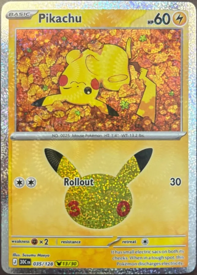 Pikachu 035/128, 30th Celebration