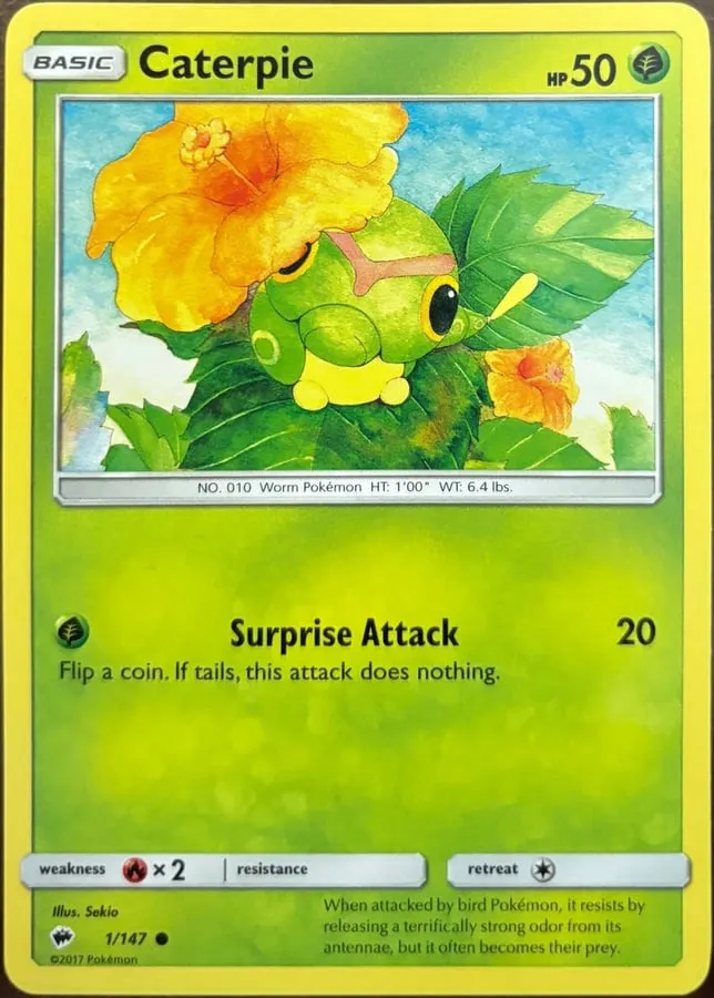 Caterpie 1/147, SM: Burning Shadows