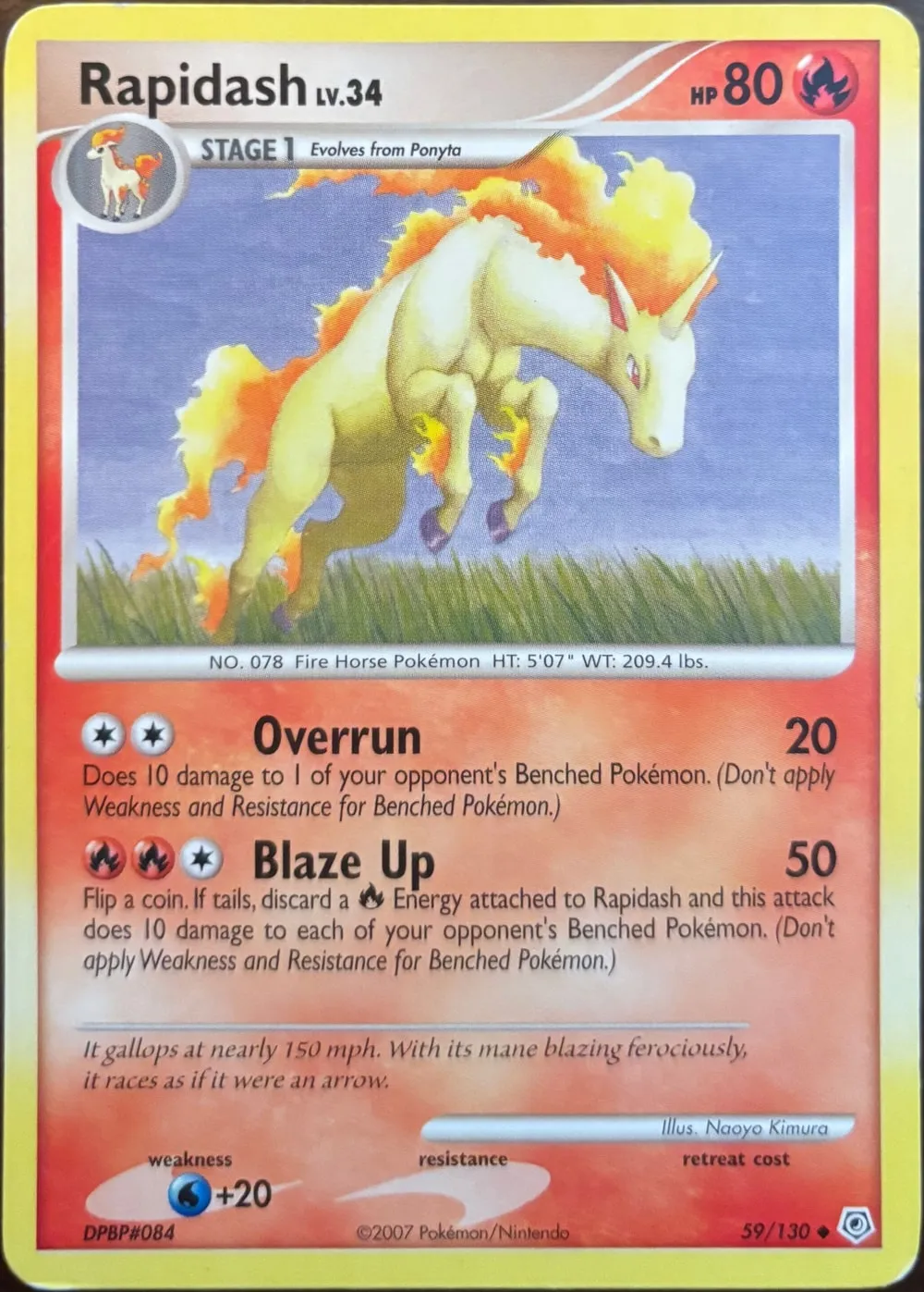 Rapidash 59/130, Diamond & Pearl