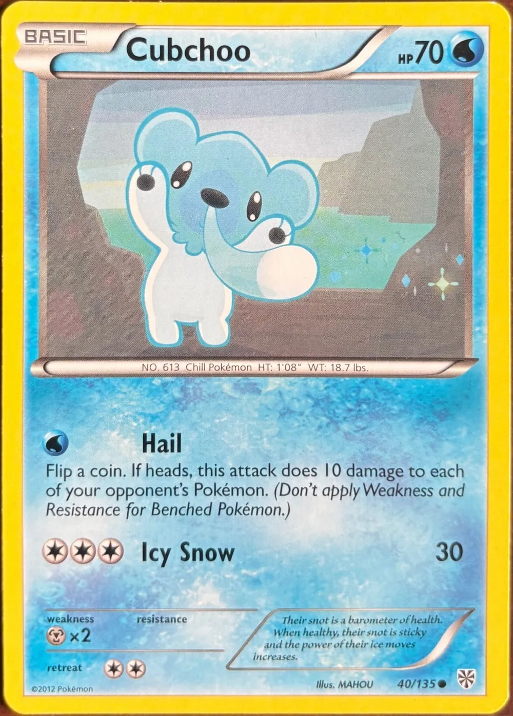 Cubchoo 40/135, BW: Plasma Storm