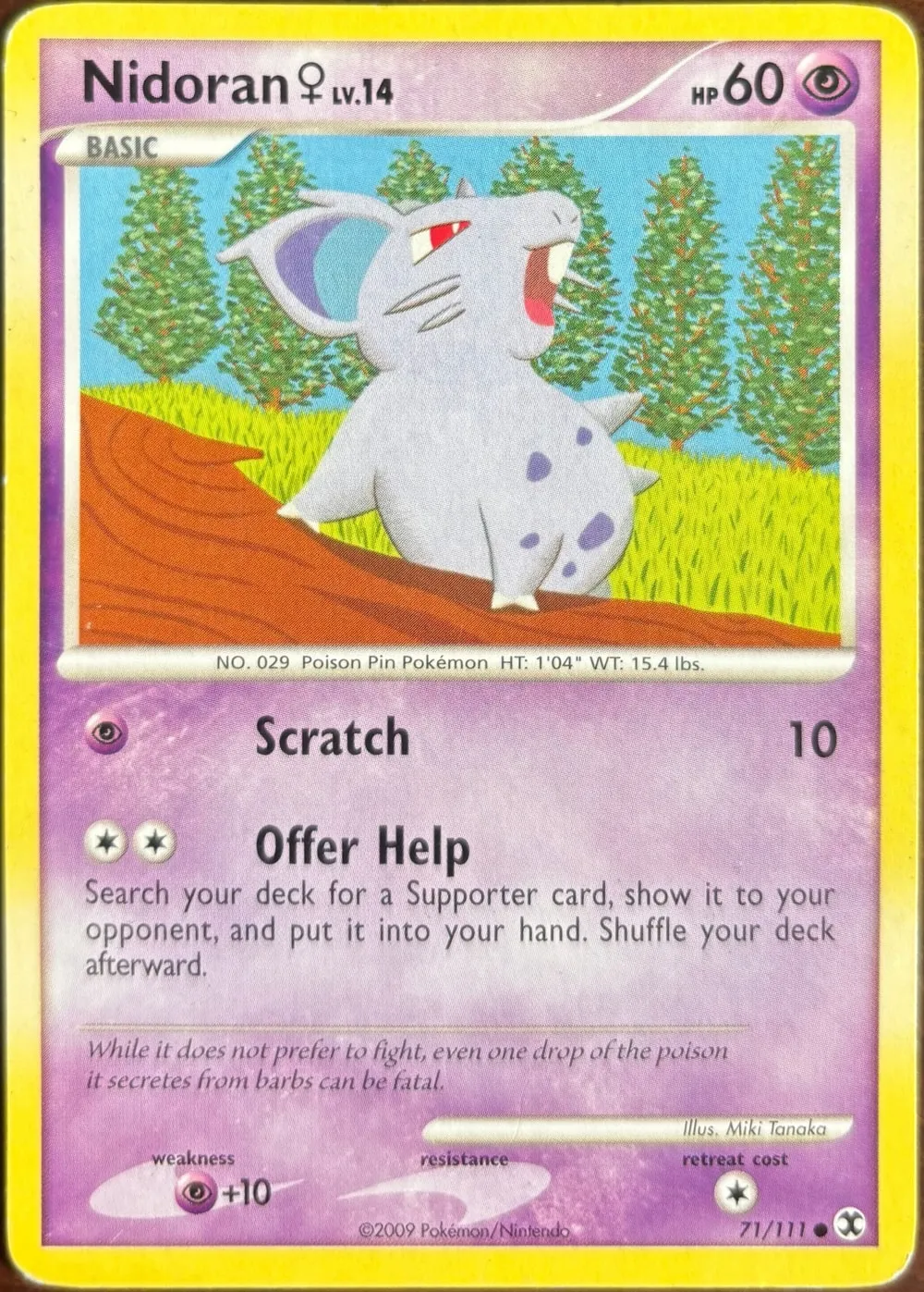 Nidoran ♀ 71/111, Platinum: Rising Rivals