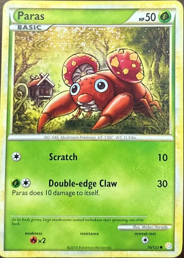 Paras 76/123, HeartGold & SoulSilver