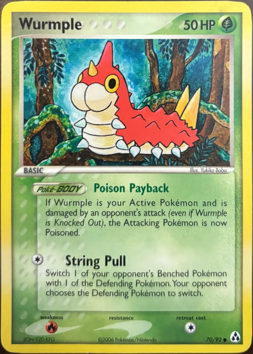 Wurmple 70/92, EX Legend Maker