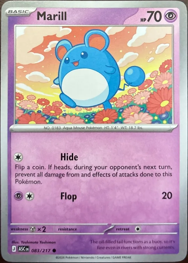 Marill 083/217, Mega Evolution: Ascended Heroes