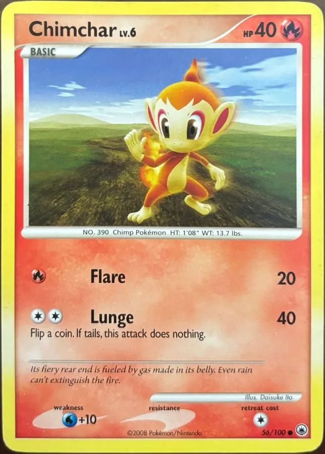 Chimchar 56/100, DP: Majestic Dawn