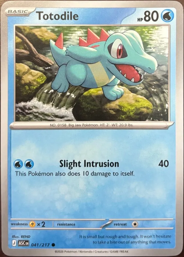Totodile 041/217, Mega Evolution: Ascended Heroes