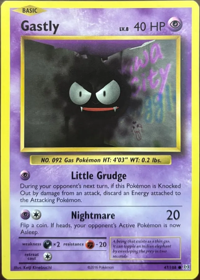 Gastly 47/108, XY: Evolutions