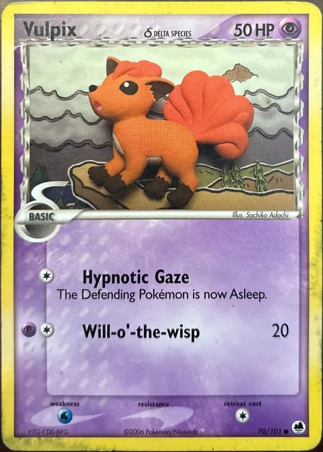 Vulpix δ 70/101, EX Dragon Frontiers