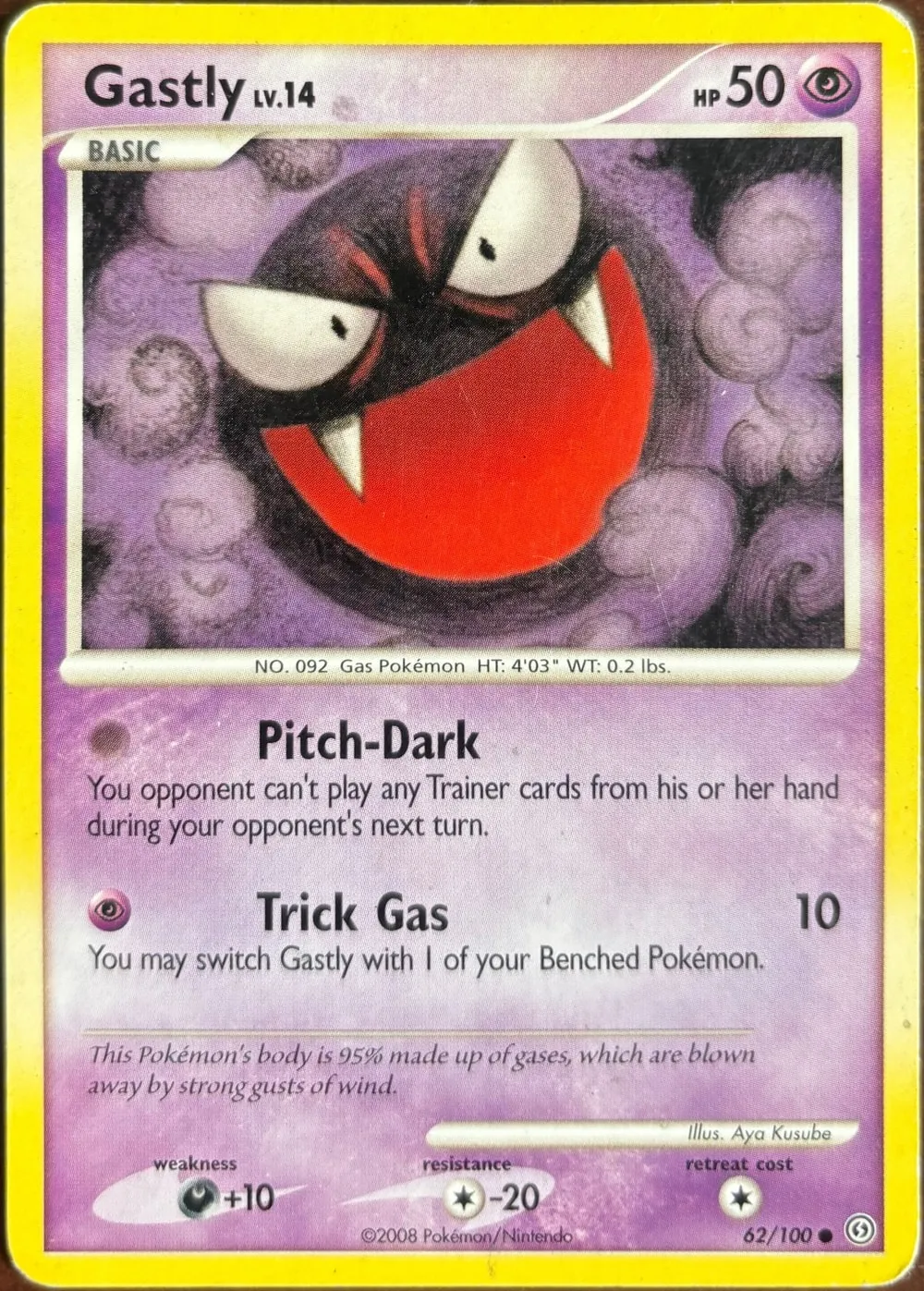 Gastly 62/100, DP: Stormfront