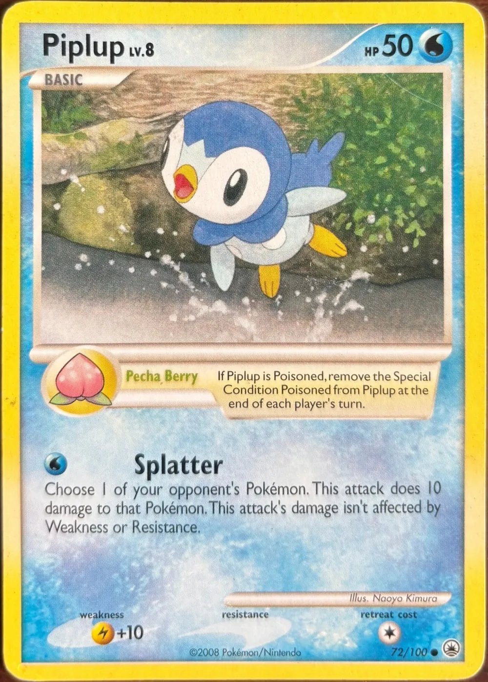 Piplup 72/100, DP: Majestic Dawn
