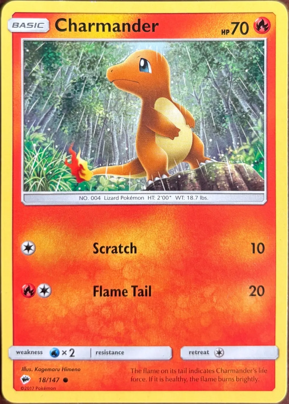 Charmander 18/147, SM: Burning Shadows