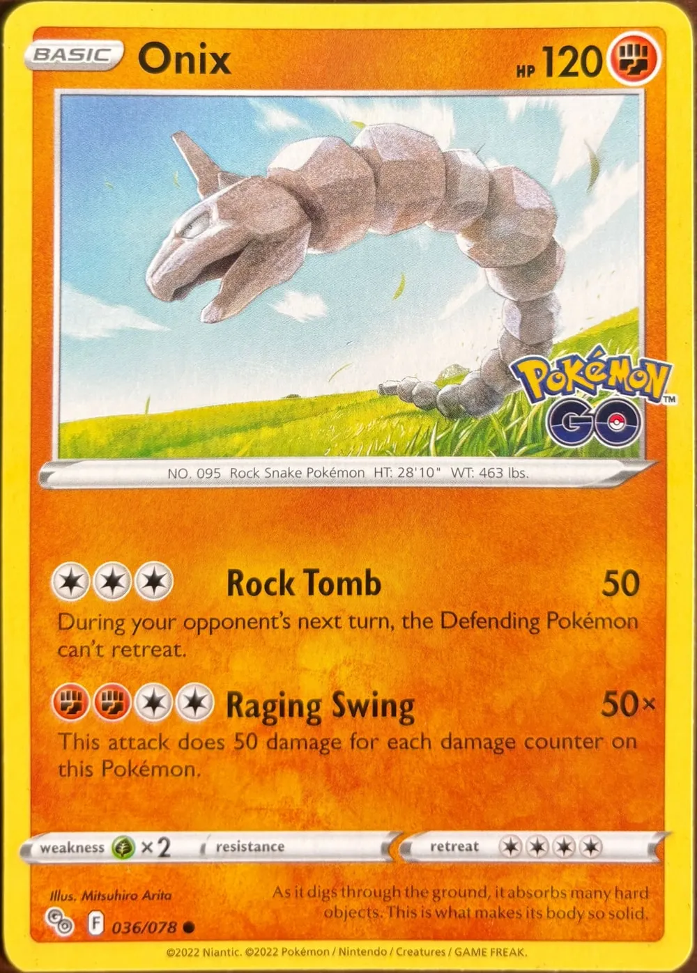 Onix 036/078, SWSH: Pokémon GO