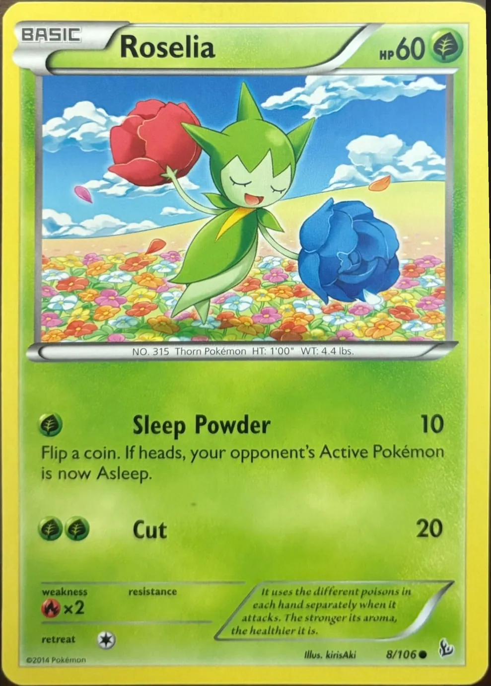 Roselia 8/106, XY: Flashfire