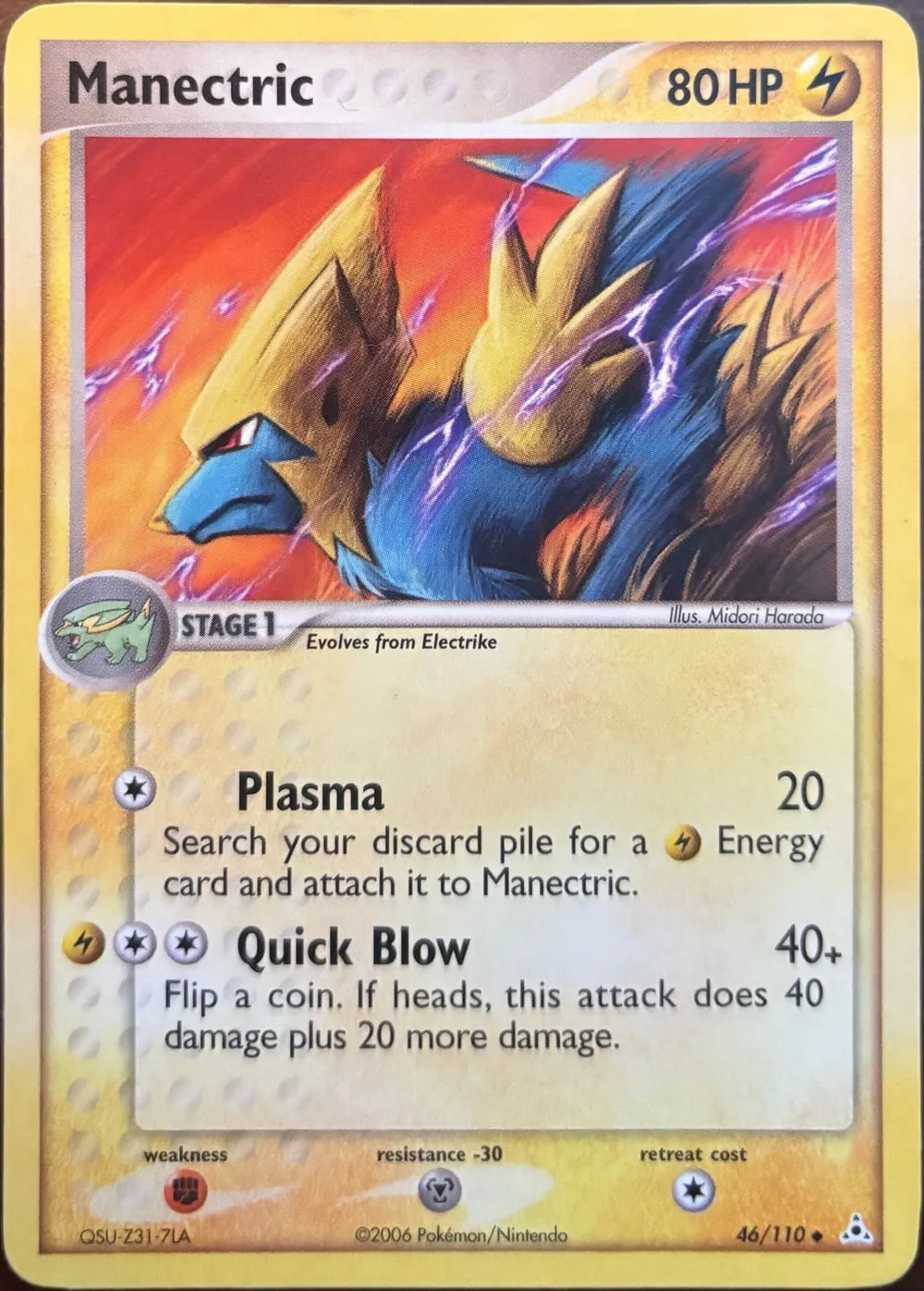 Manectric 46/110, EX Holon Phantoms