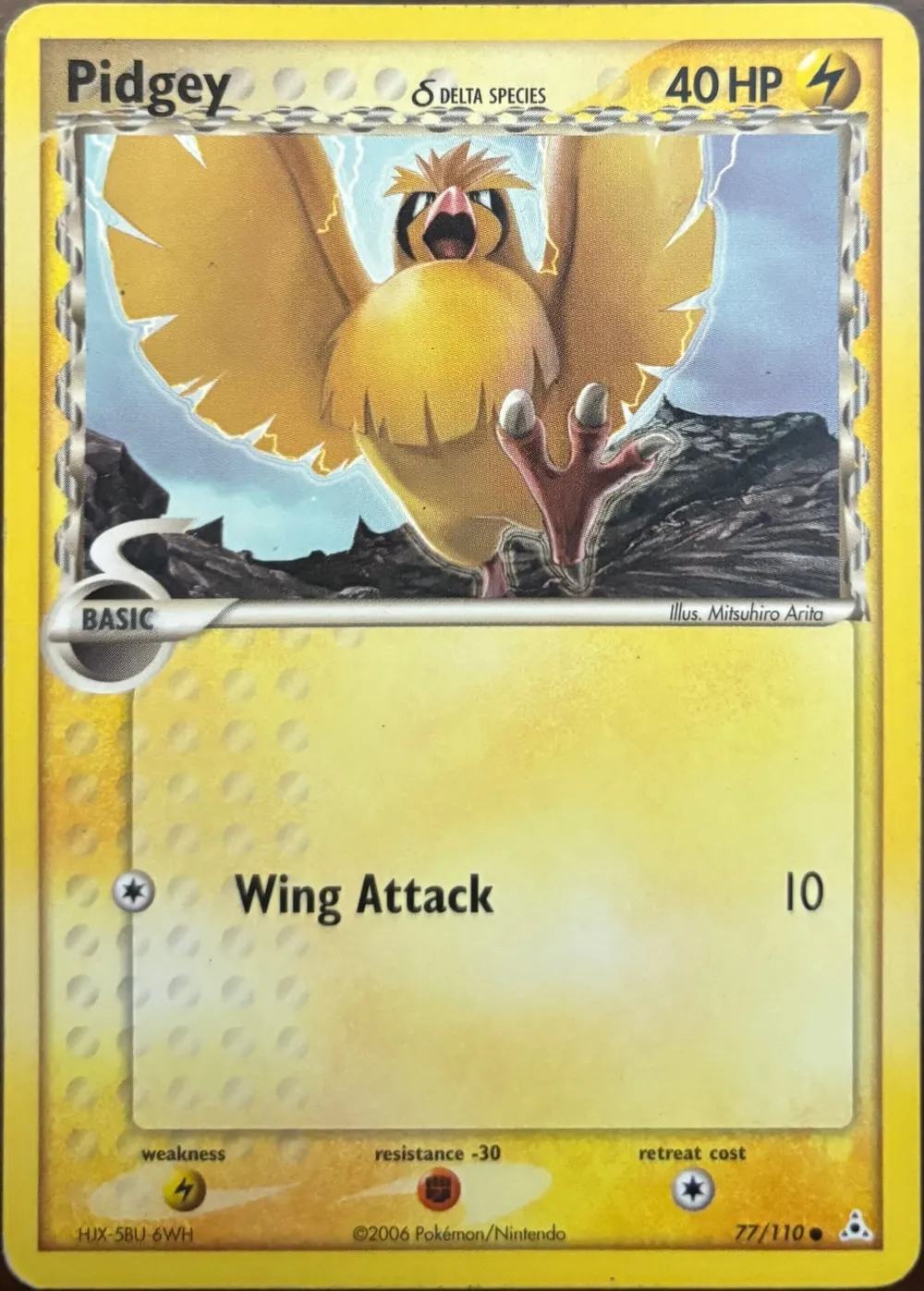 Pidgey δ 77/110, EX Holon Phantoms