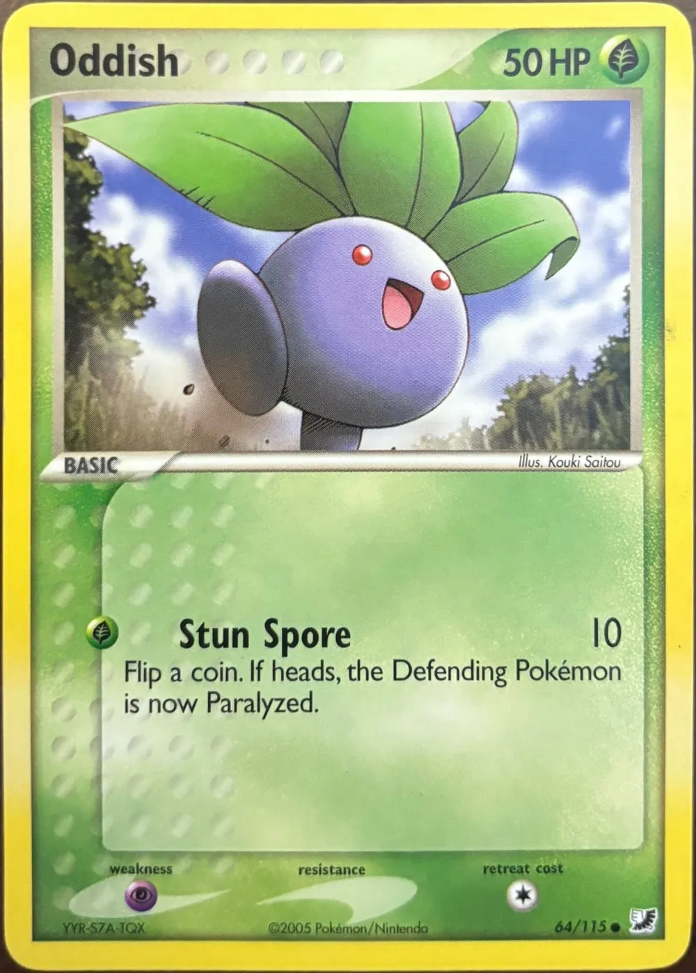 Oddish 64/115, EX Unseen Forces