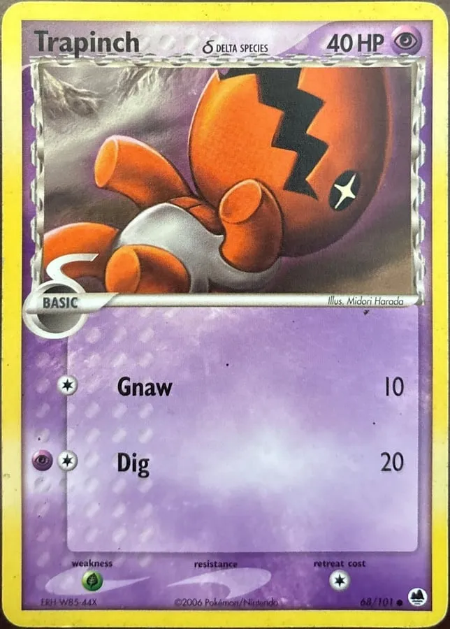 Trapinch δ 68/101, EX Dragon Frontiers
