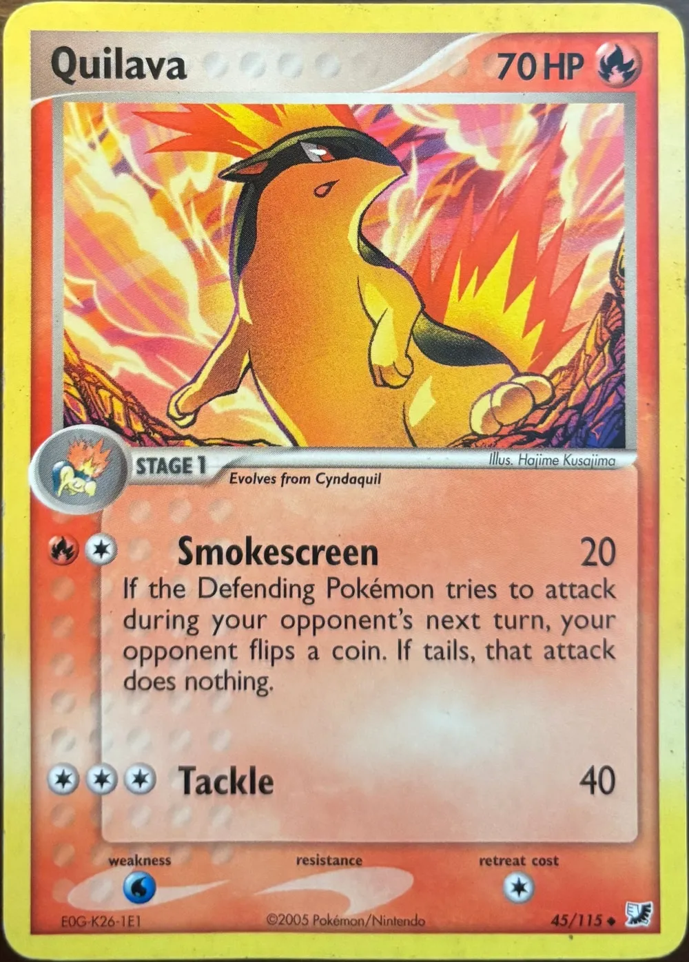 Quilava 45/115, EX Unseen Forces