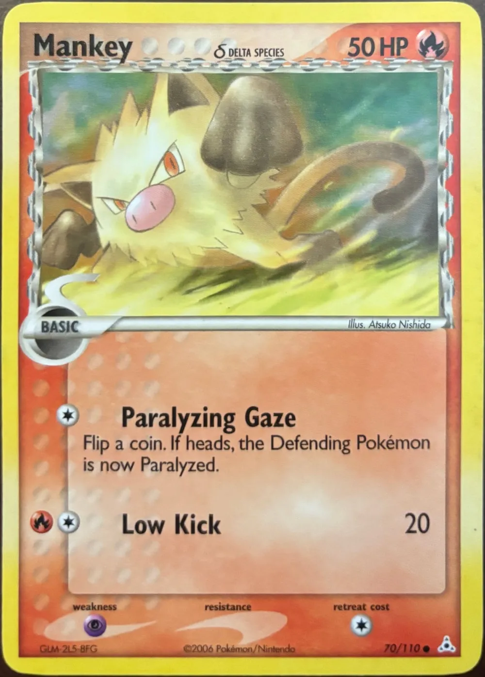 Mankey δ 70/110, EX Holon Phantoms