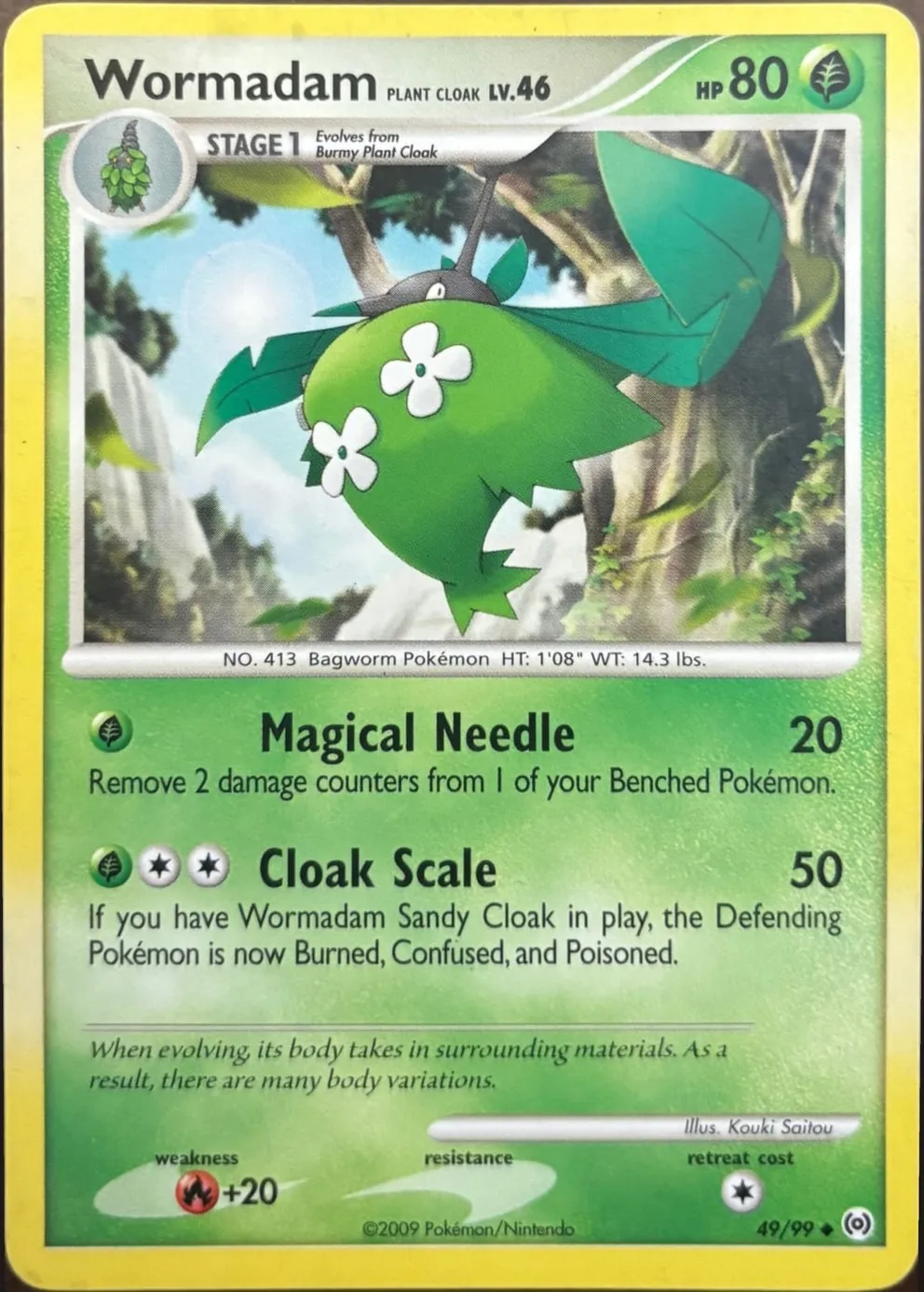 Wormadam Plant Cloak 49/99, Platinum: Arceus
