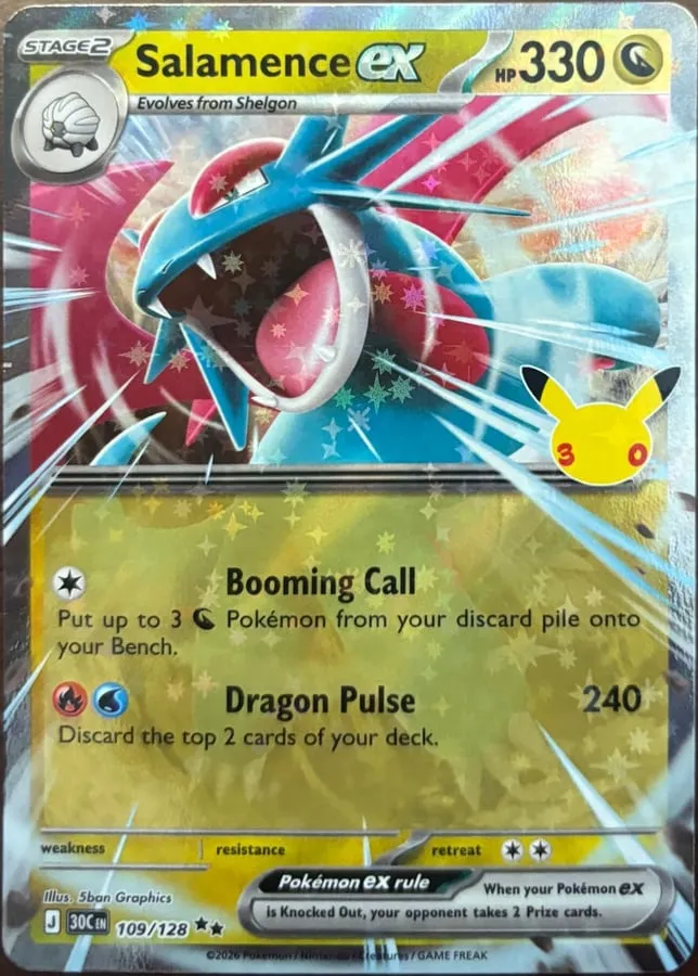 Salamence ex 109/128, 30th Celebration