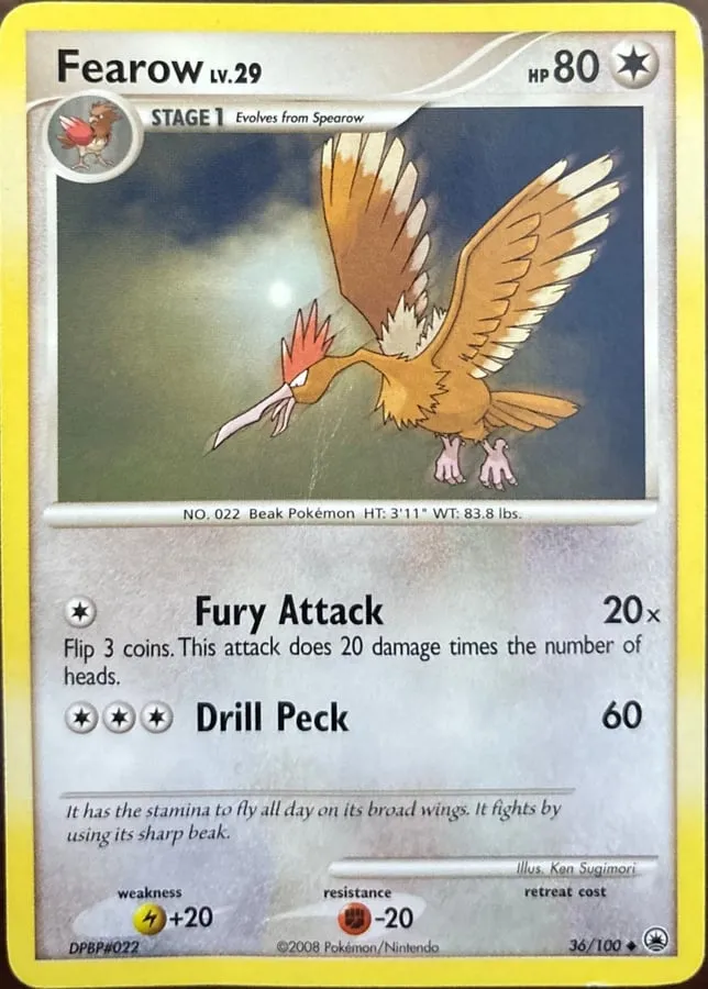 Fearow 36/100, DP: Majestic Dawn