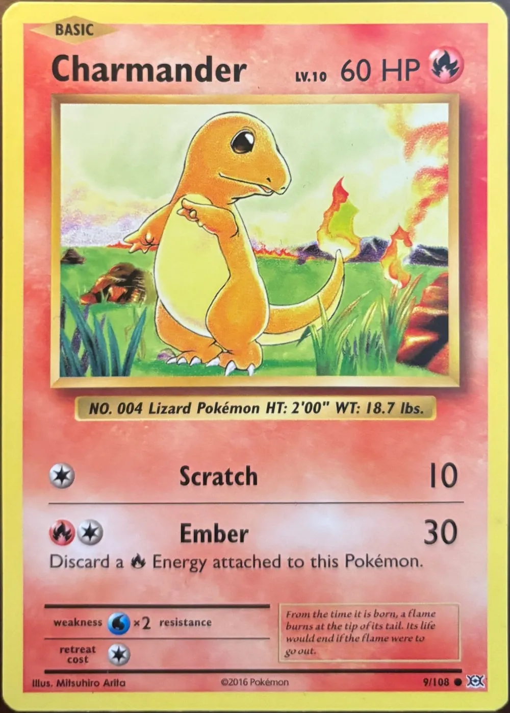 Charmander 9/108, XY: Evolutions
